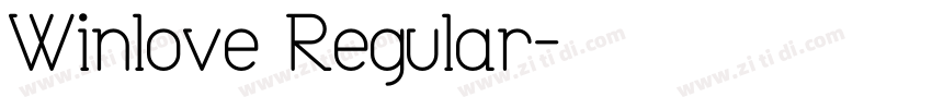 Winlove Regular字体转换